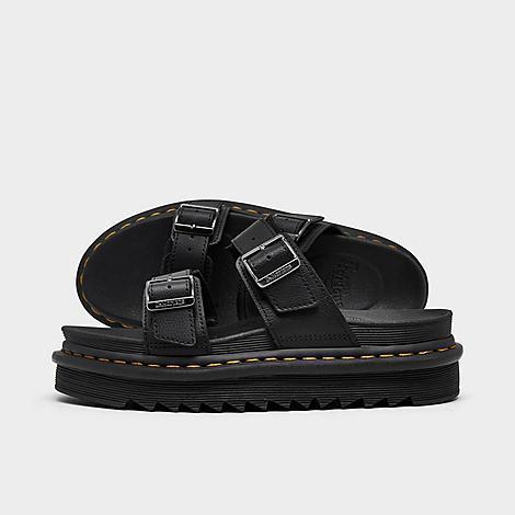 Womens Dr. Martens Myles Brando Leather Buckle Slide Sandals Product Image