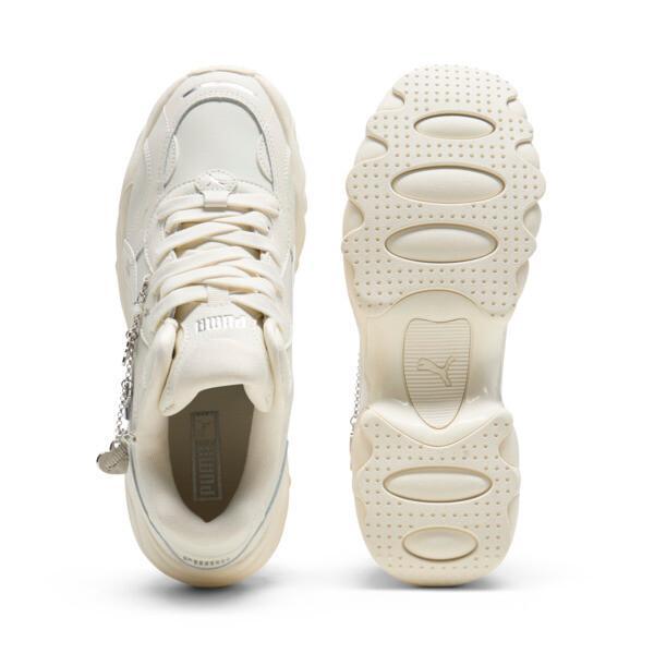 PUMA Pulsar Wedge Chain Women's Sneakers in Frosted Ivory/Silver Product Image