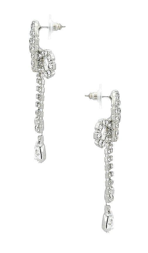 Jennifer Behr Mirabelle Earrings in Crystal - Metallic Silver. Size all. Product Image