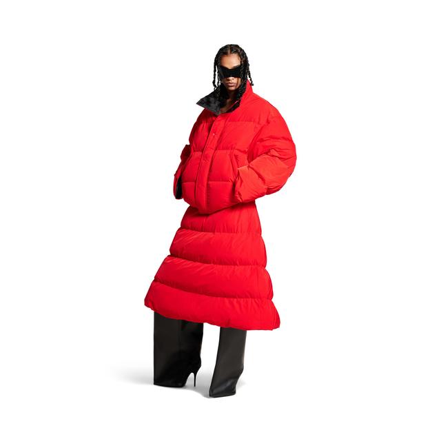 Women's Reversible Puffer in Red Product Image