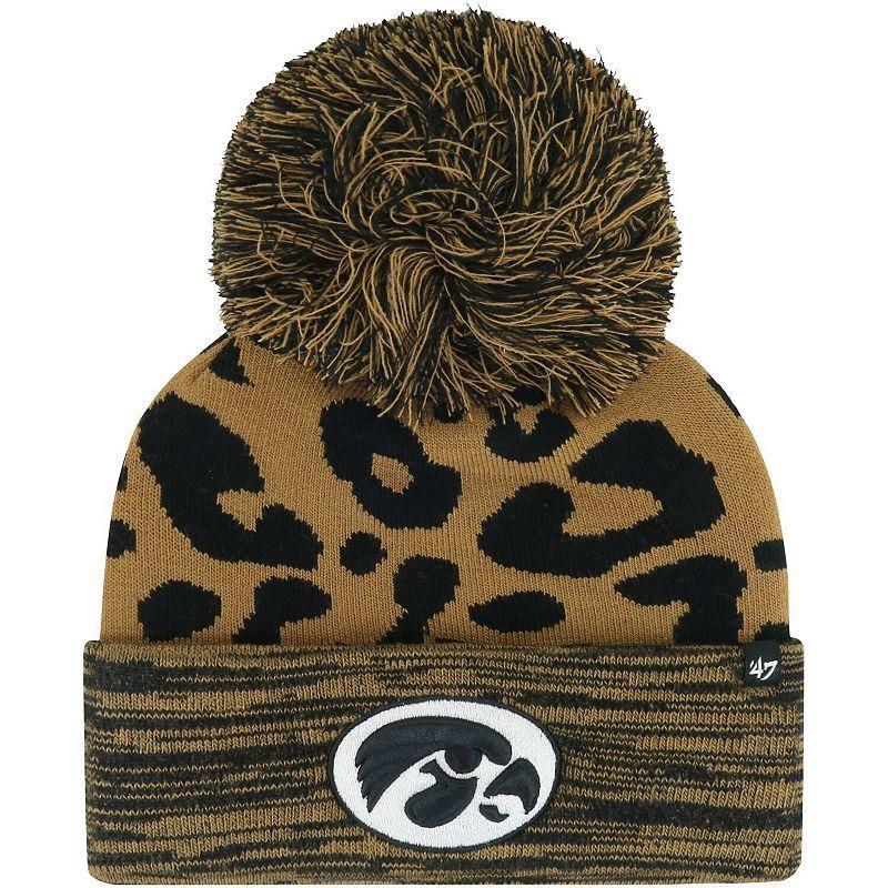 Womens 47 Iowa Hawkeyes Rosette Cuffed Knit Hat with Pom Product Image