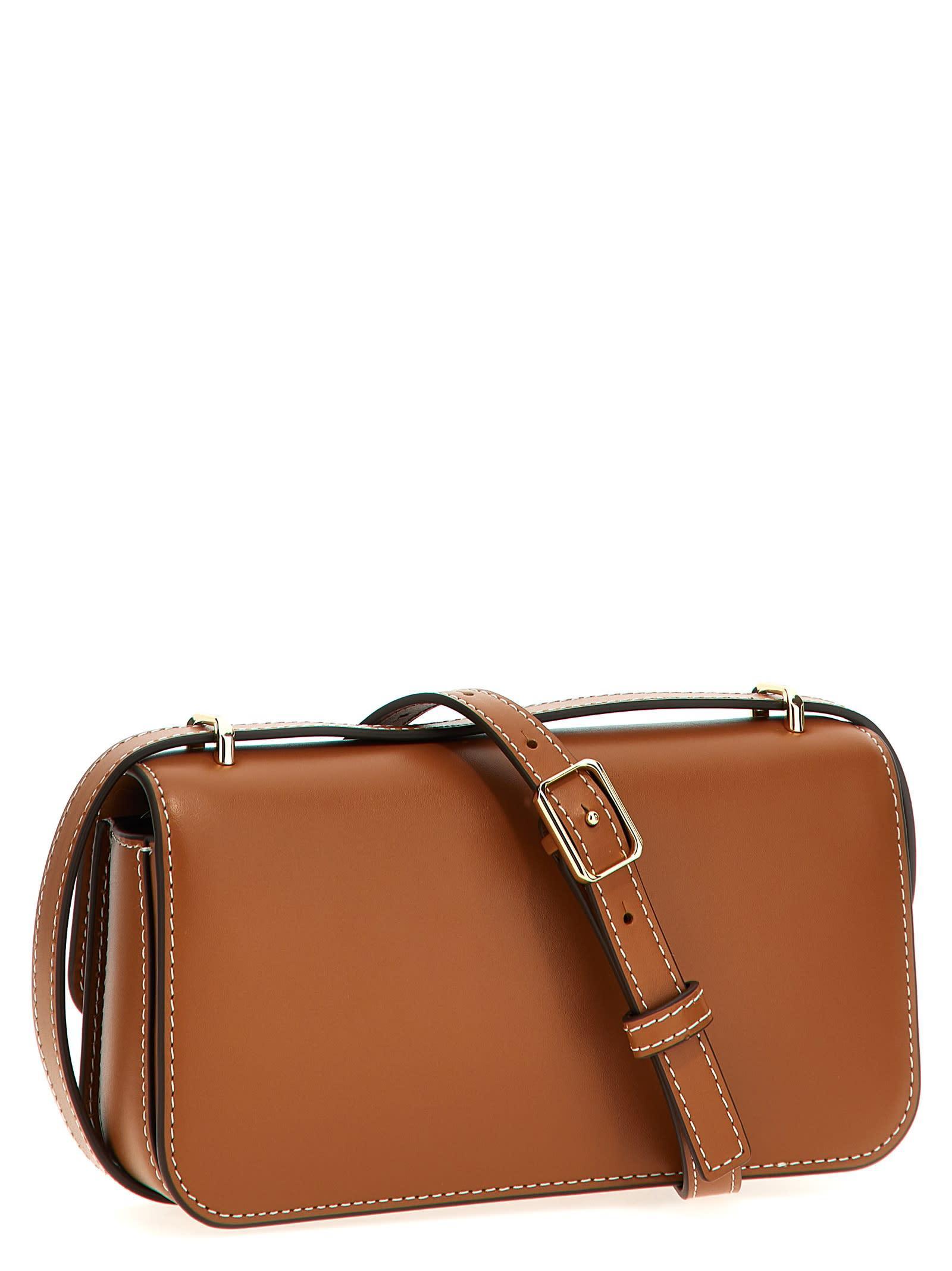 Eleanor Small Brown Leather Crossbody Bag Product Image