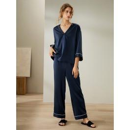 Silk Suede Pullover Pajama Set Product Image