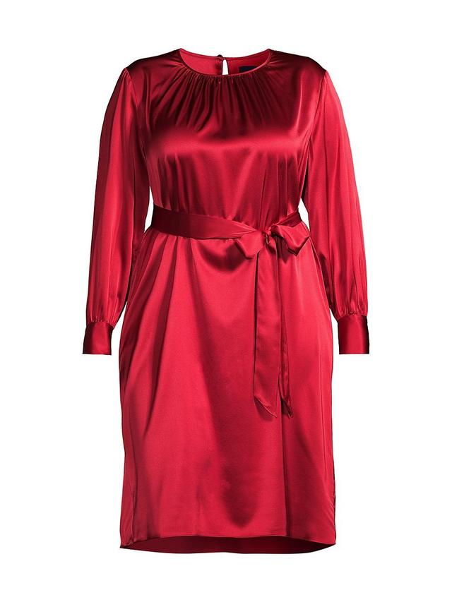 Womens Natalia Stretch Silk Long-Sleeve Dress Product Image