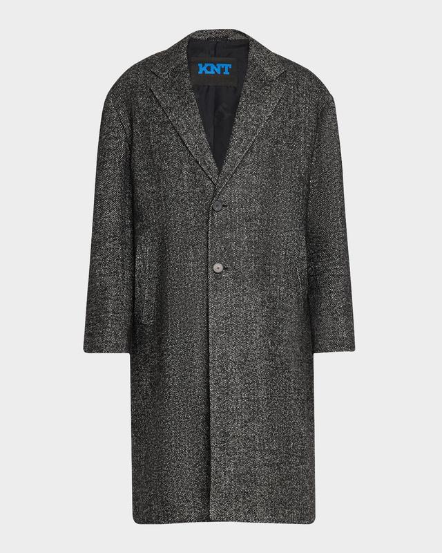 Men's Wool Melange Top Coat Product Image