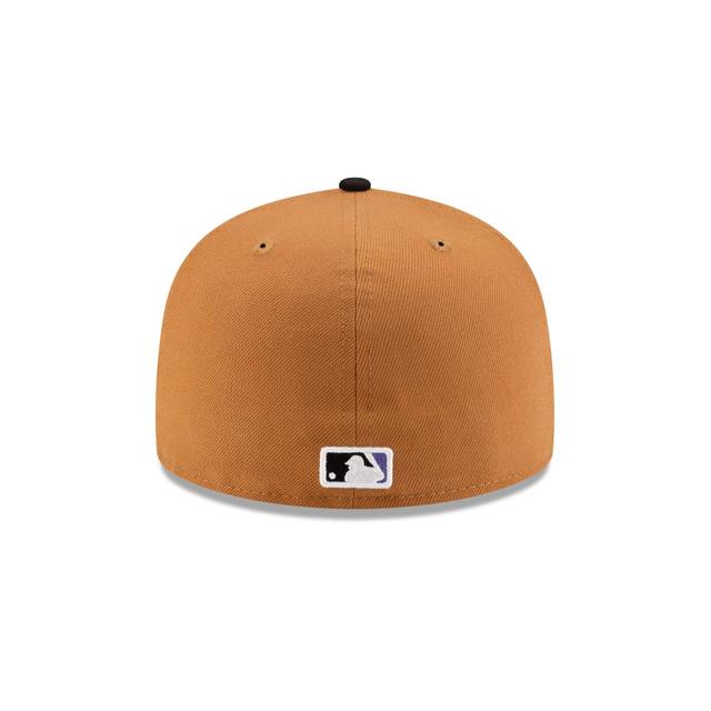 Texas Rangers Pattern Denim 59FIFTY Fitted Hat Male Product Image