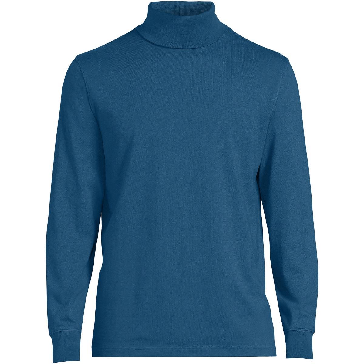 Mens Lands End Super-T Turtleneck Rich Red Product Image