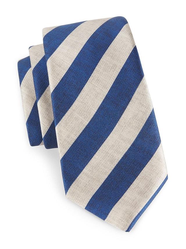 Mens Bold Striped Silk Tie Product Image