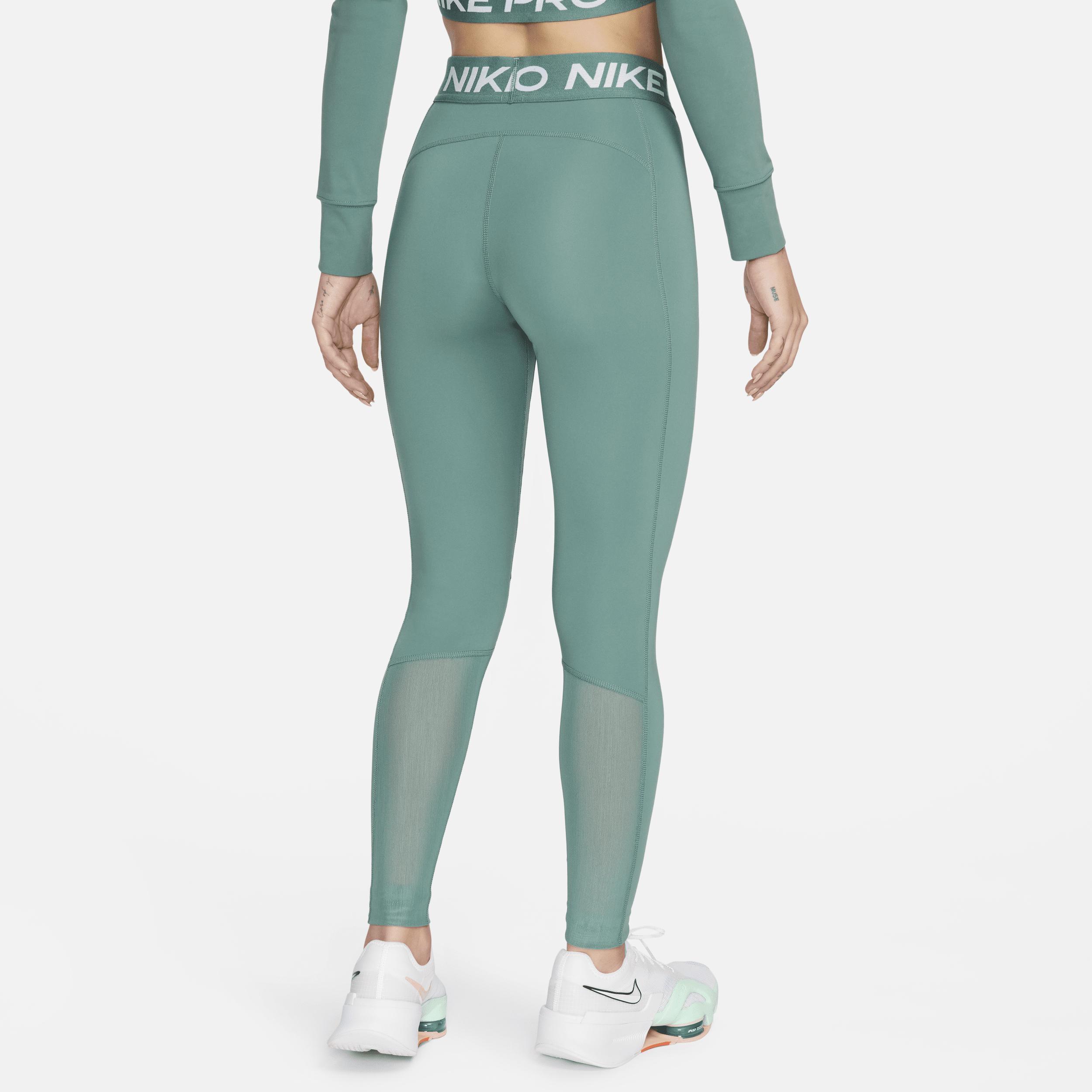 Women's Nike Pro Mid-Rise Mesh-Paneled Leggings Product Image