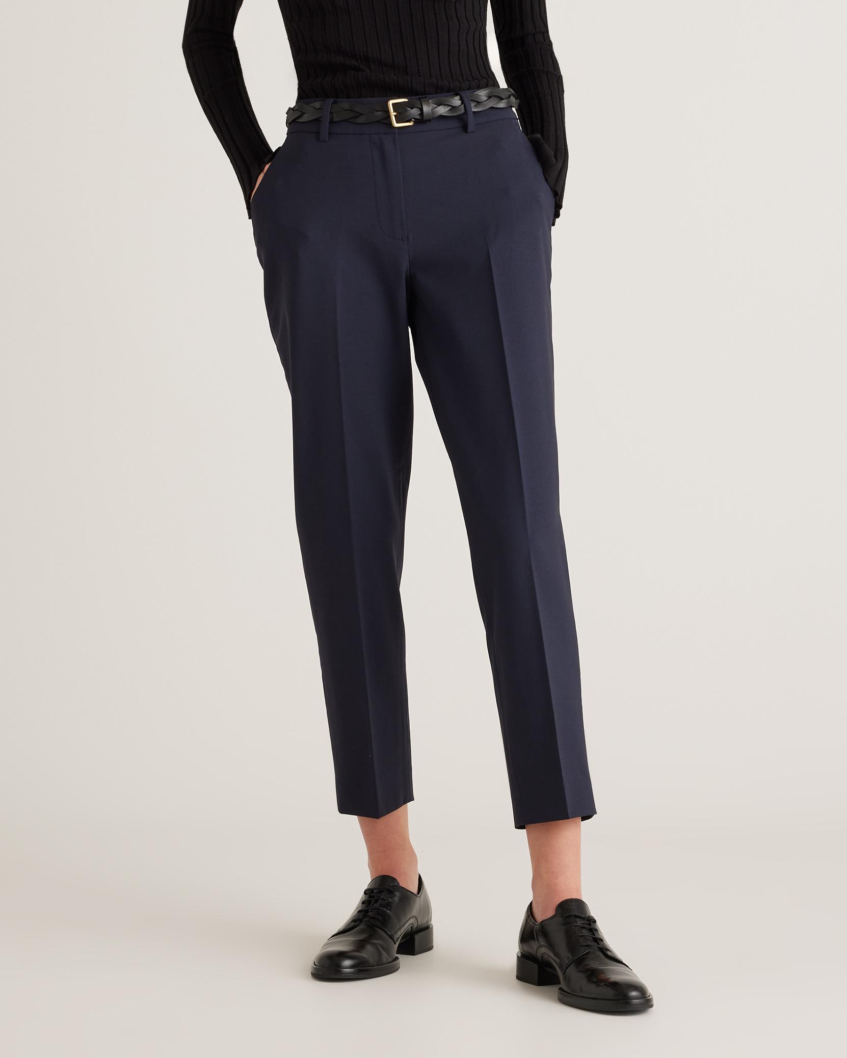 Wool Slim Leg Ankle Pants product image