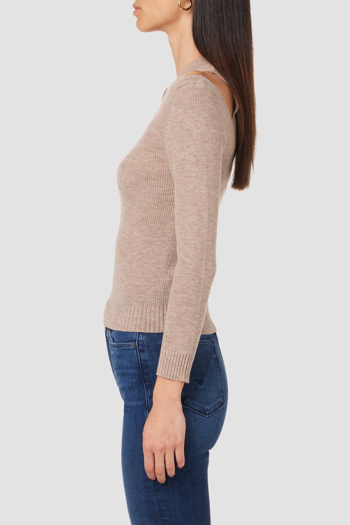 Cut Out Long Sleeve Sweater Female Product Image