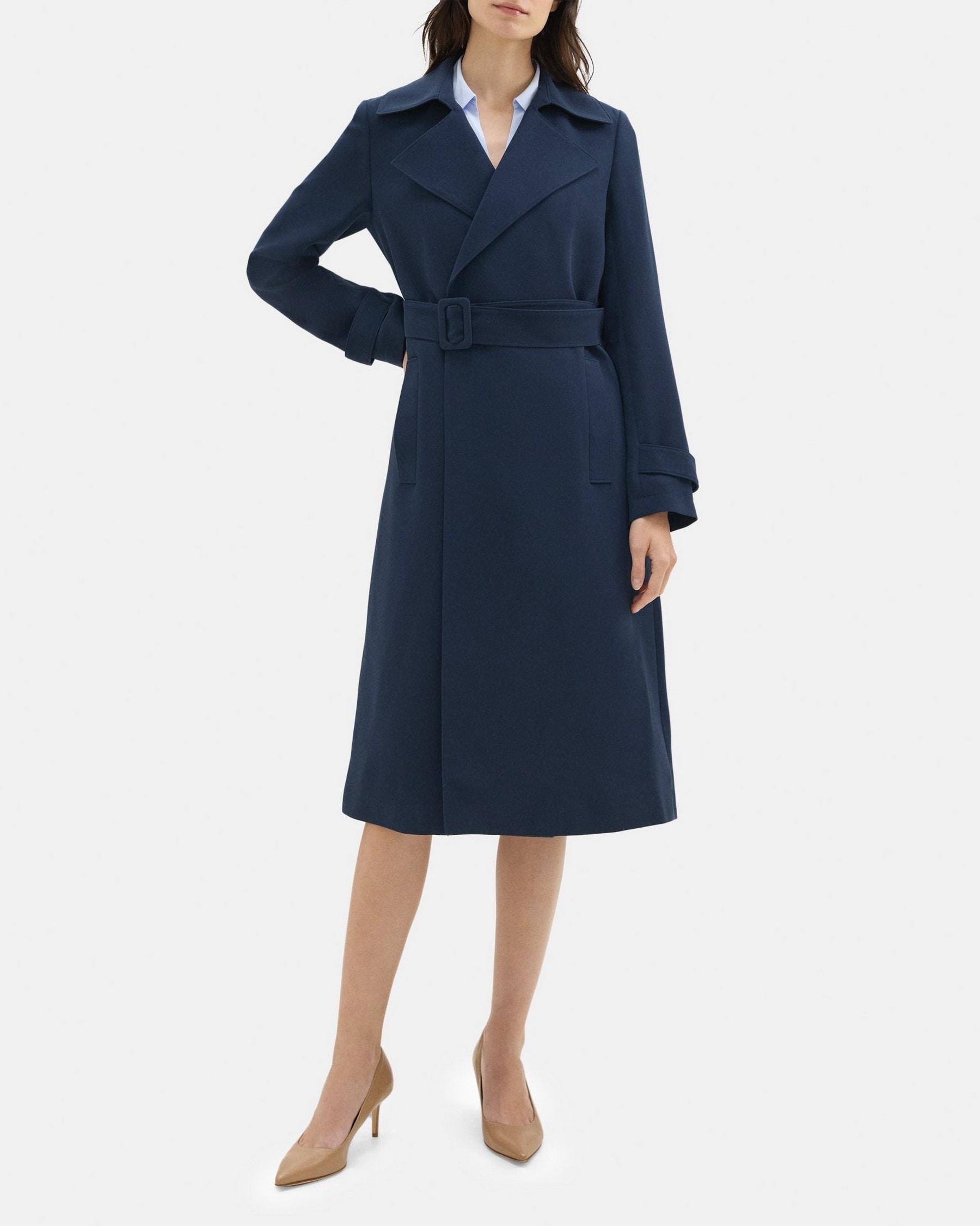 Relaxed Trench Coat in Crepe product image