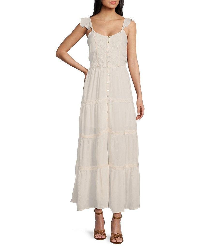 Coco + Jaimeson Lace Trim Maxi Dress Product Image