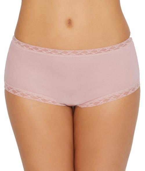 Natori Bliss Lace-Trim High Rise Cotton Brief 755058 Product Image