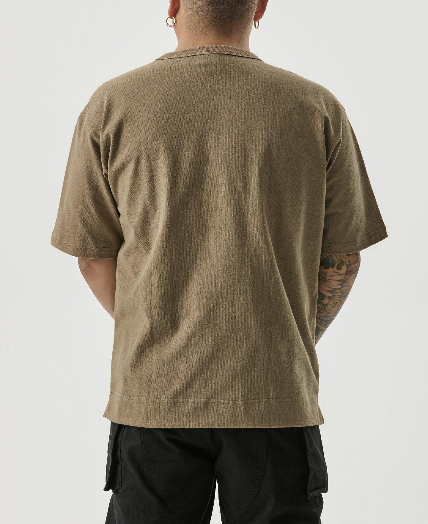 9.8 oz Cotton Classic Pocket T-Shirt - Khaki Product Image