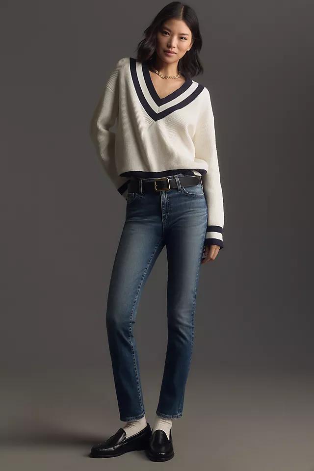 AG Mari High-Rise Straight-Leg Jeans Product Image