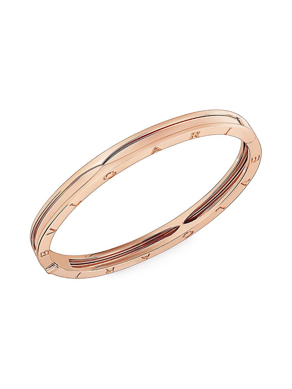 Womens B. zero1 18K Rose Gold Bangle Bracelet Product Image