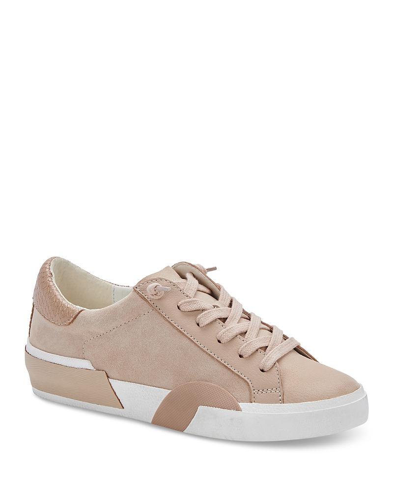 Zina Sneaker In White/tan Leather Product Image