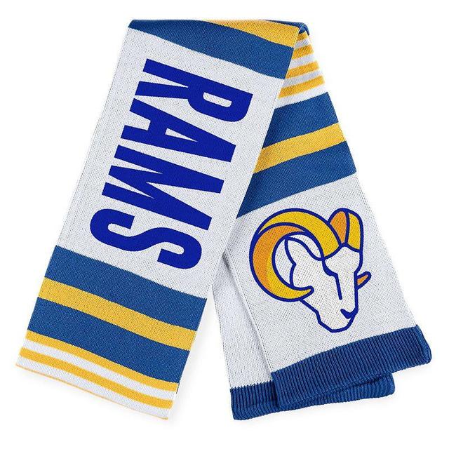 Womens Wear by Erin Andrews Los Angeles Rams Jacquard Striped Scarf - White Product Image