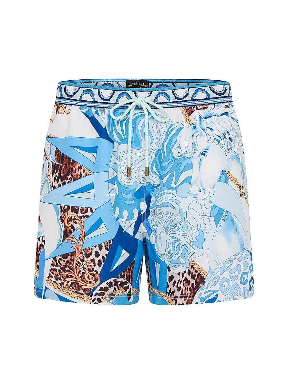 Mens Abstract Cheetah Swim Shorts Product Image