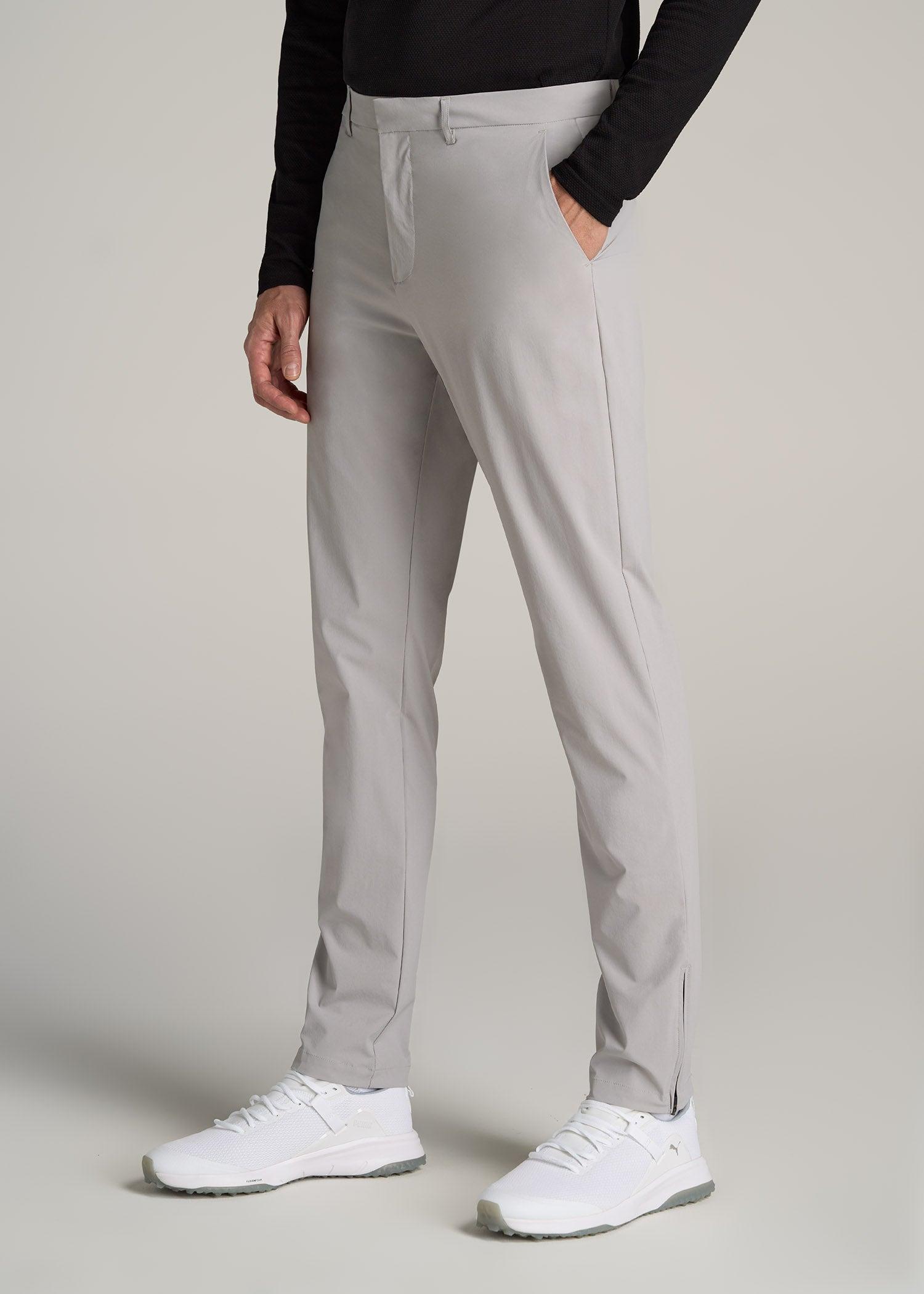 Performance Chino Pants for Tall Men in Light Grey Product Image