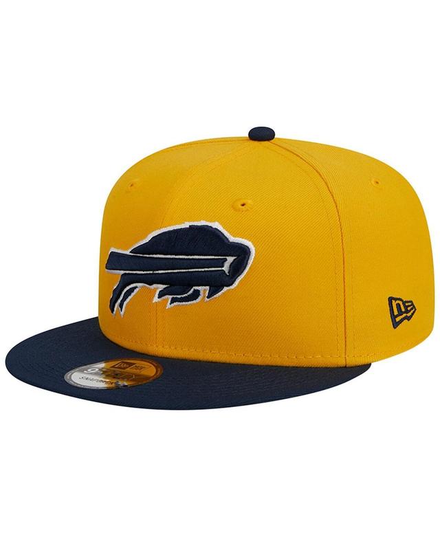 Mens New Era Gold/Navy Buffalo Bills 2-Tone Color Pack 9FIFTY Snapback Hat Product Image