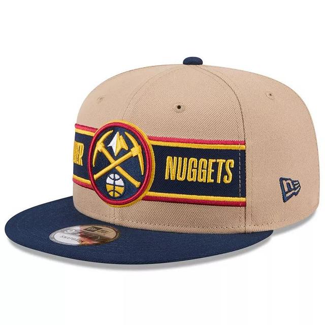 Mens New Era Tan/Navy Denver Nuggets 2024 NBA Draft 9FIFTY Snapback Hat Product Image