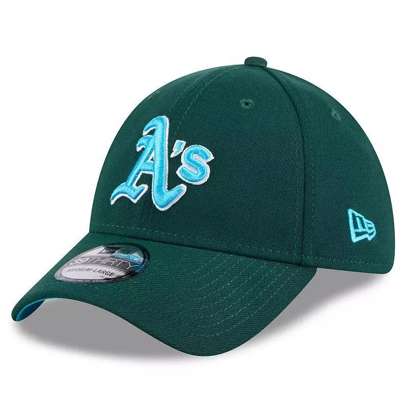 Men's New Era Green Oakland Athletics 2024 Father's Day 39THIRTY Flex Hat, Size: Small/Medium Product Image