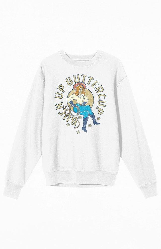 Women's Western Cowgirl Buttercup Crew Neck Sweatshirt Product Image