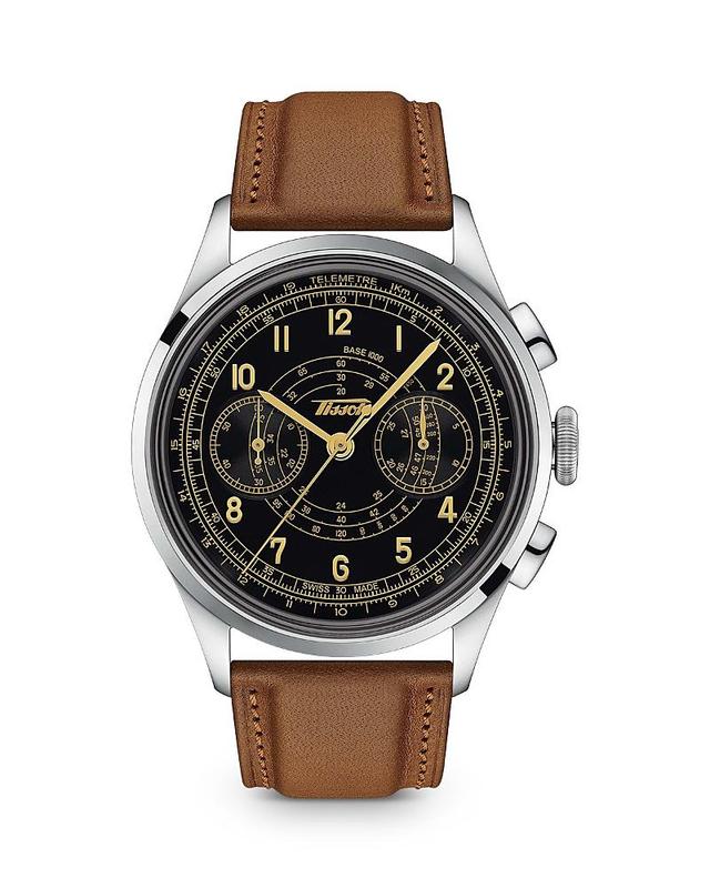 Tissot Telemeter 1938 Chronograph Leather Strap Watch, 42mm Product Image