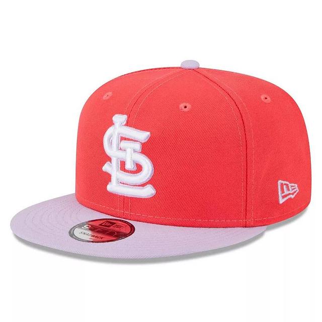 Mens New Era /Purple St. Louis Cardinals Spring Basic Two-Tone 9FIFTY Snapback Hat Product Image