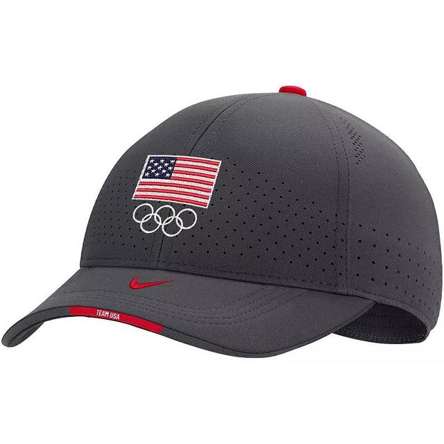 Mens Nike Anthracite Team USA Sideline Legacy91 Performance Adjustable Hat Product Image