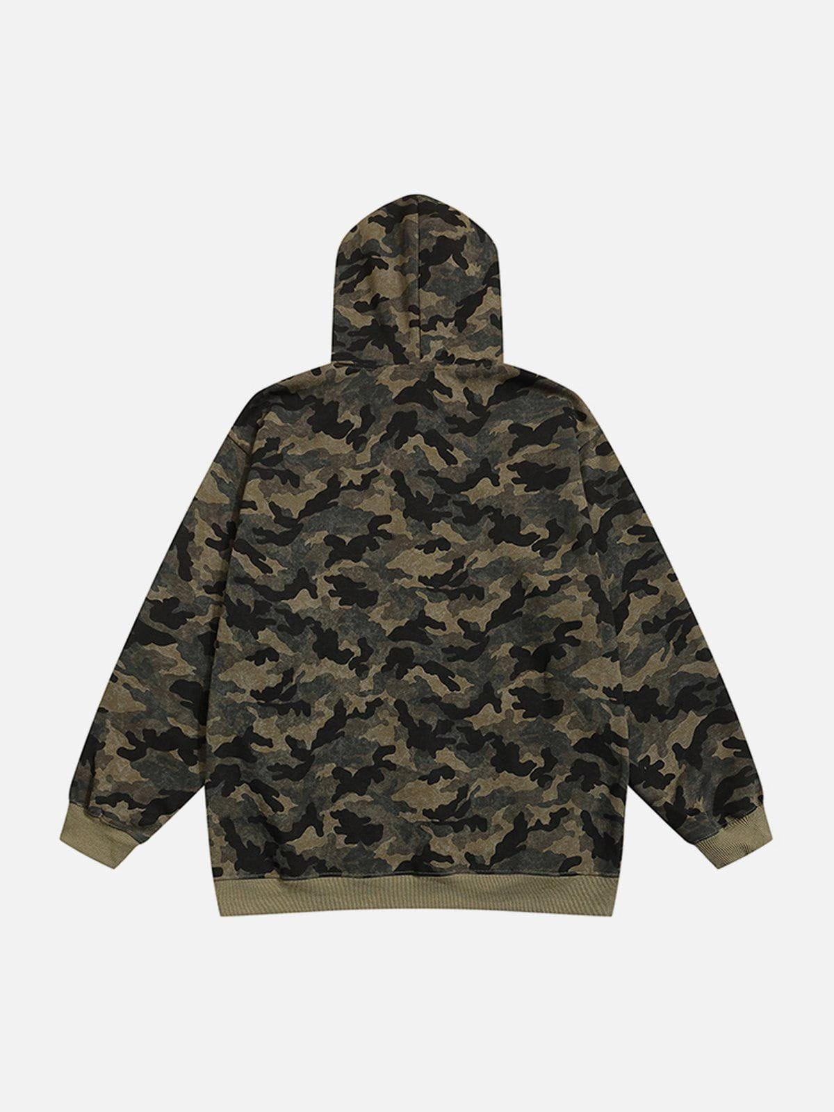 Aelfric Eden Camouflage Zip Up Hoodie Product Image