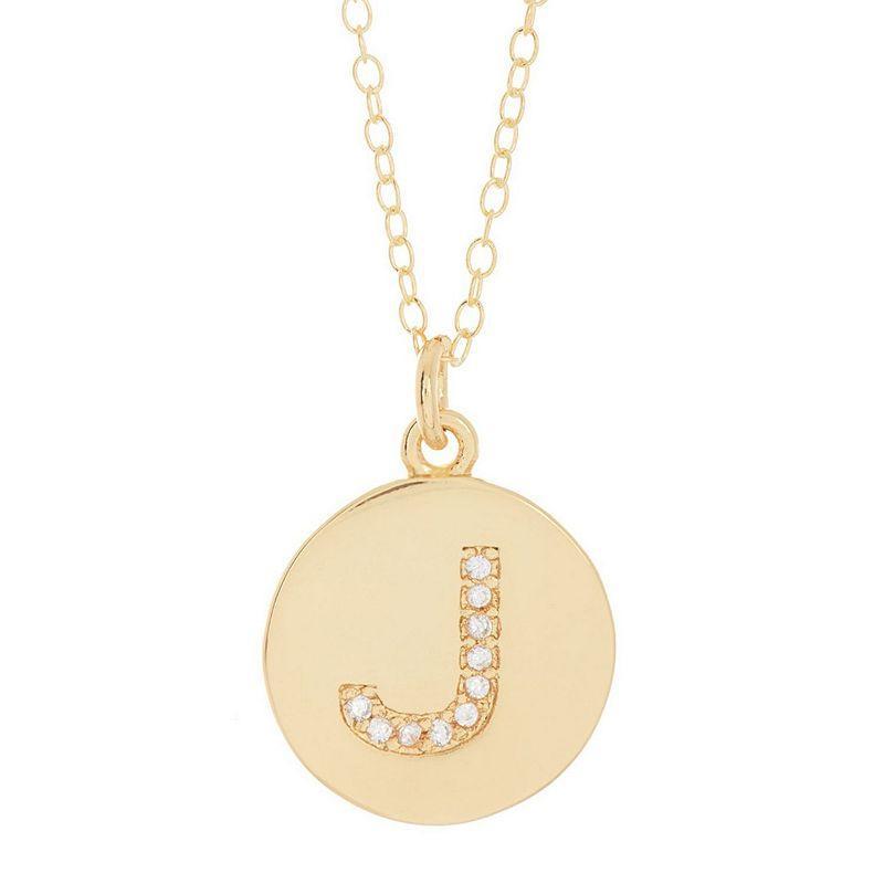 brook & york Madeline 14K Gold Plated Initial Pendant Product Image