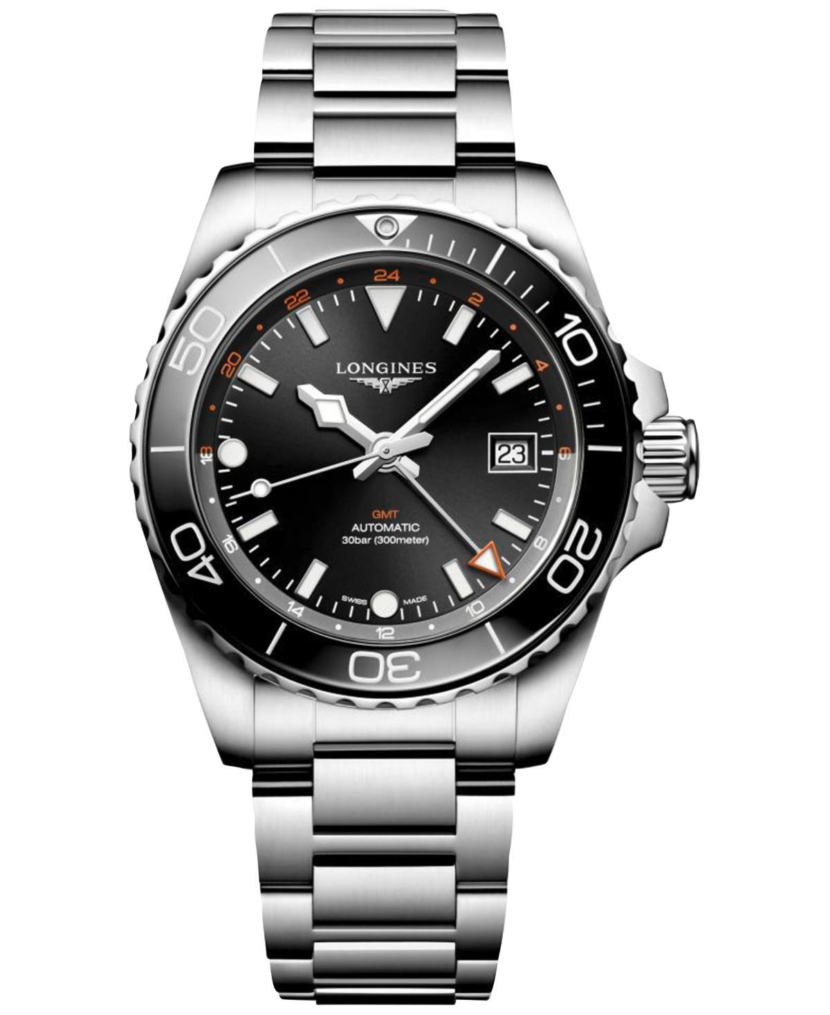 Longines Mens Swiss Automatic HydroConquest Stainless Steel Steel Bracelet Watch 41mm Product Image