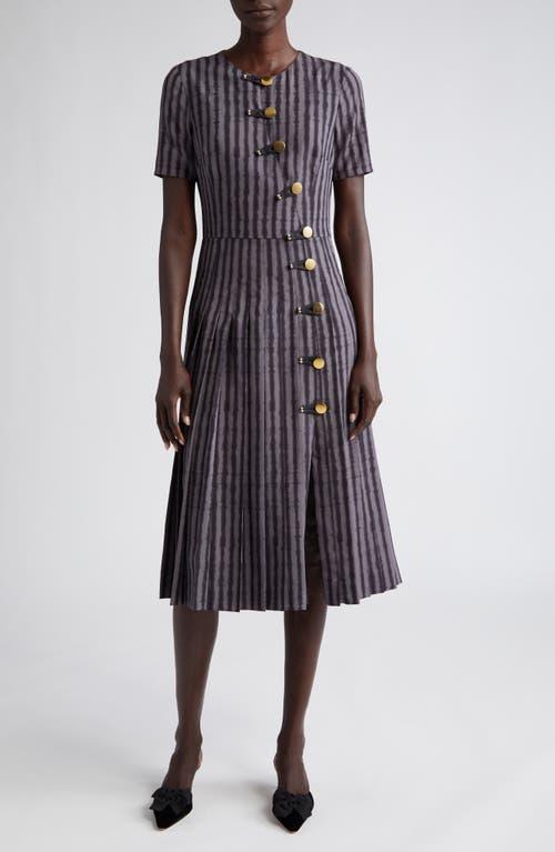 Altuzarra Myrtle Stripe Crepe Midi Dress Product Image