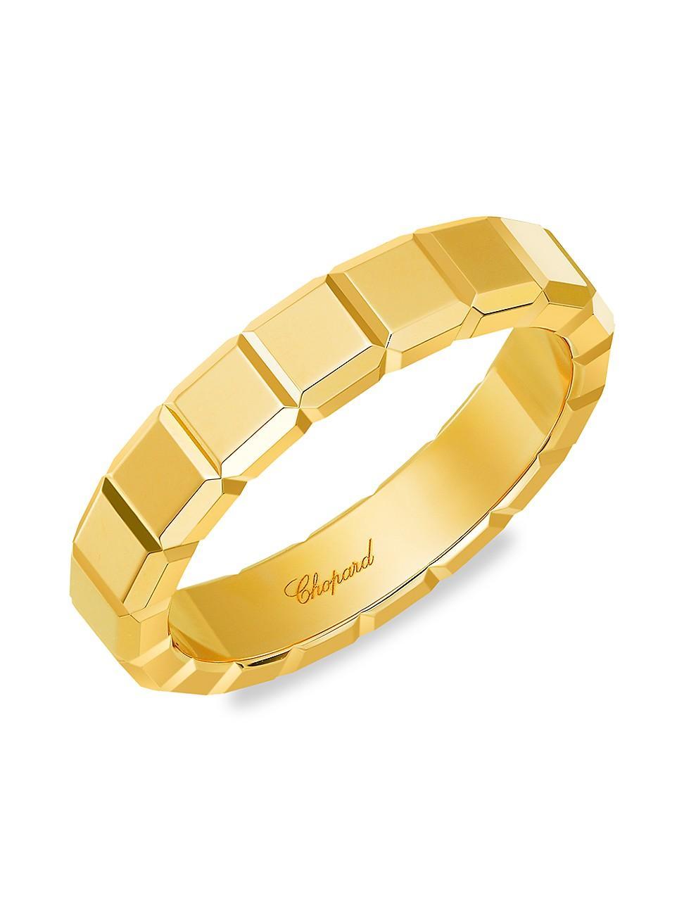 Womens 18K Yellow Gold Ice Cube Ring Product Image