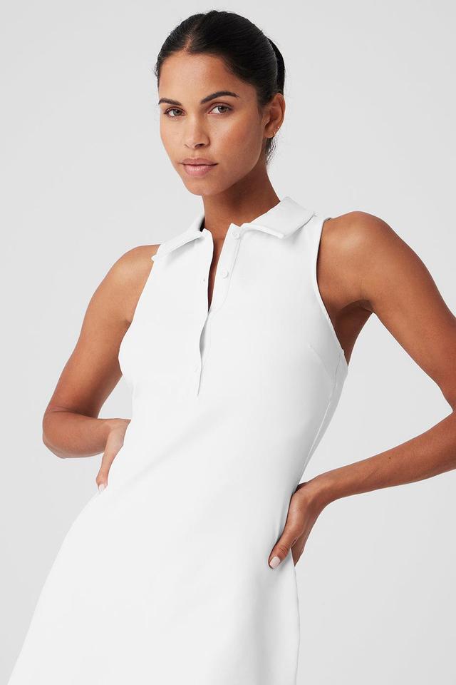 Alo Charmed Point Collar Sleeveless Tennis Dress Product Image