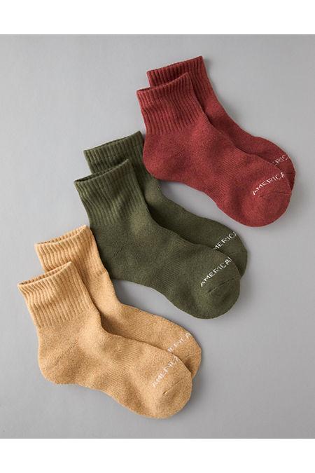 AE Quarter Crew Socks 3-Pack Men's Product Image