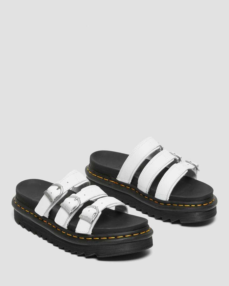 Blaire Leather Slide Sandals Product Image