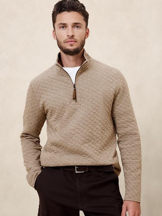 Quilted Half Zip Product Image