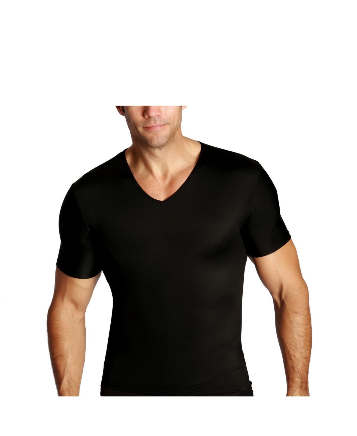 Mens Big & Tall Insta Slim Compression Short Sleeve V-Neck T-Shirt Product Image