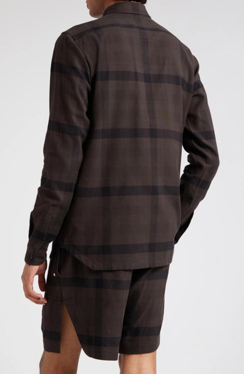 Cotton Work Shirt In Black Product Image