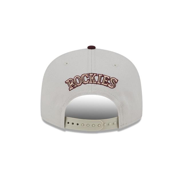 Colorado Rockies Mauve Visor 9FIFTY Snapback Hat Male Product Image