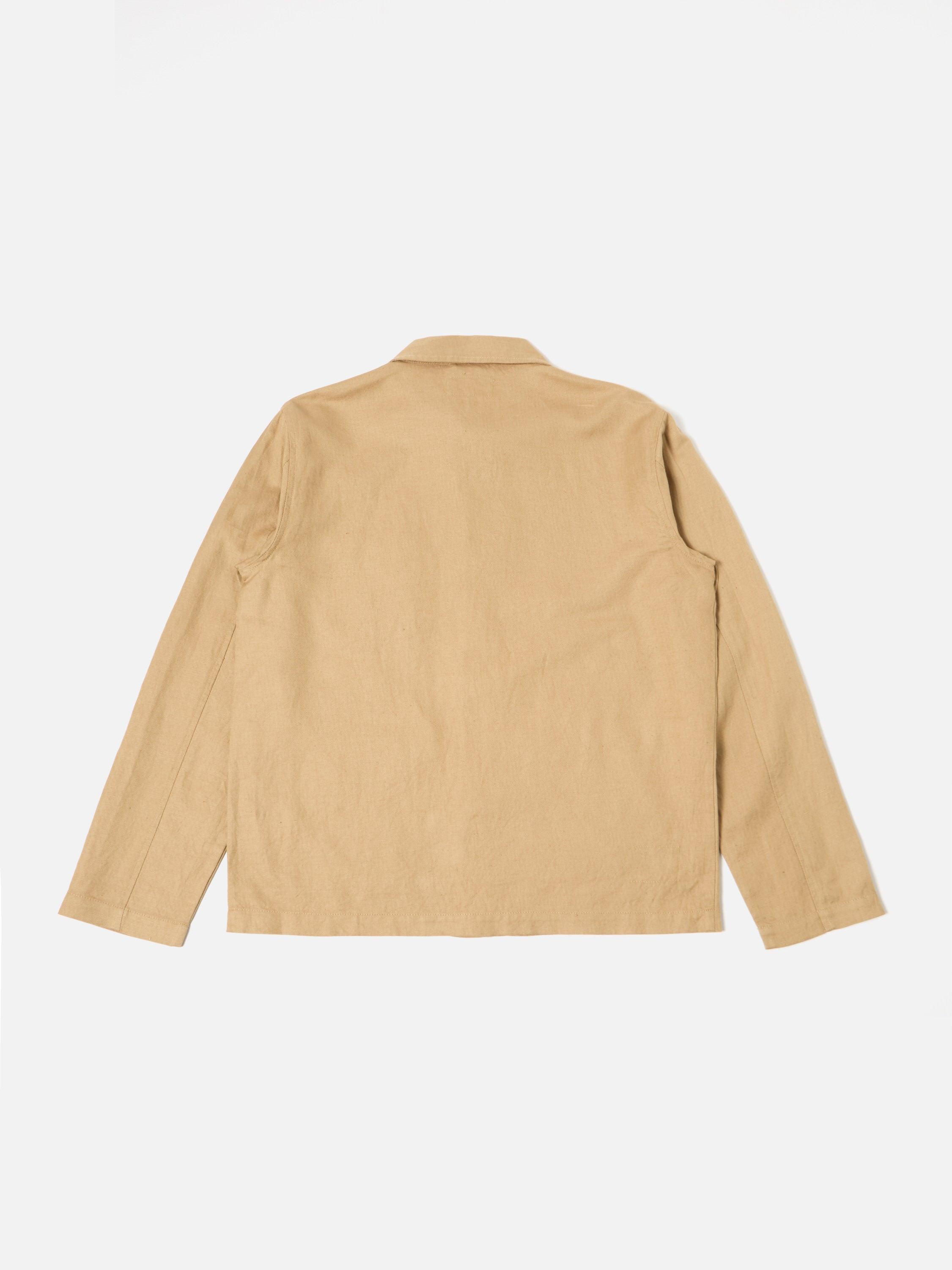 Universal Works Field Jacket in Sand Linen Cotton Suiting Product Image