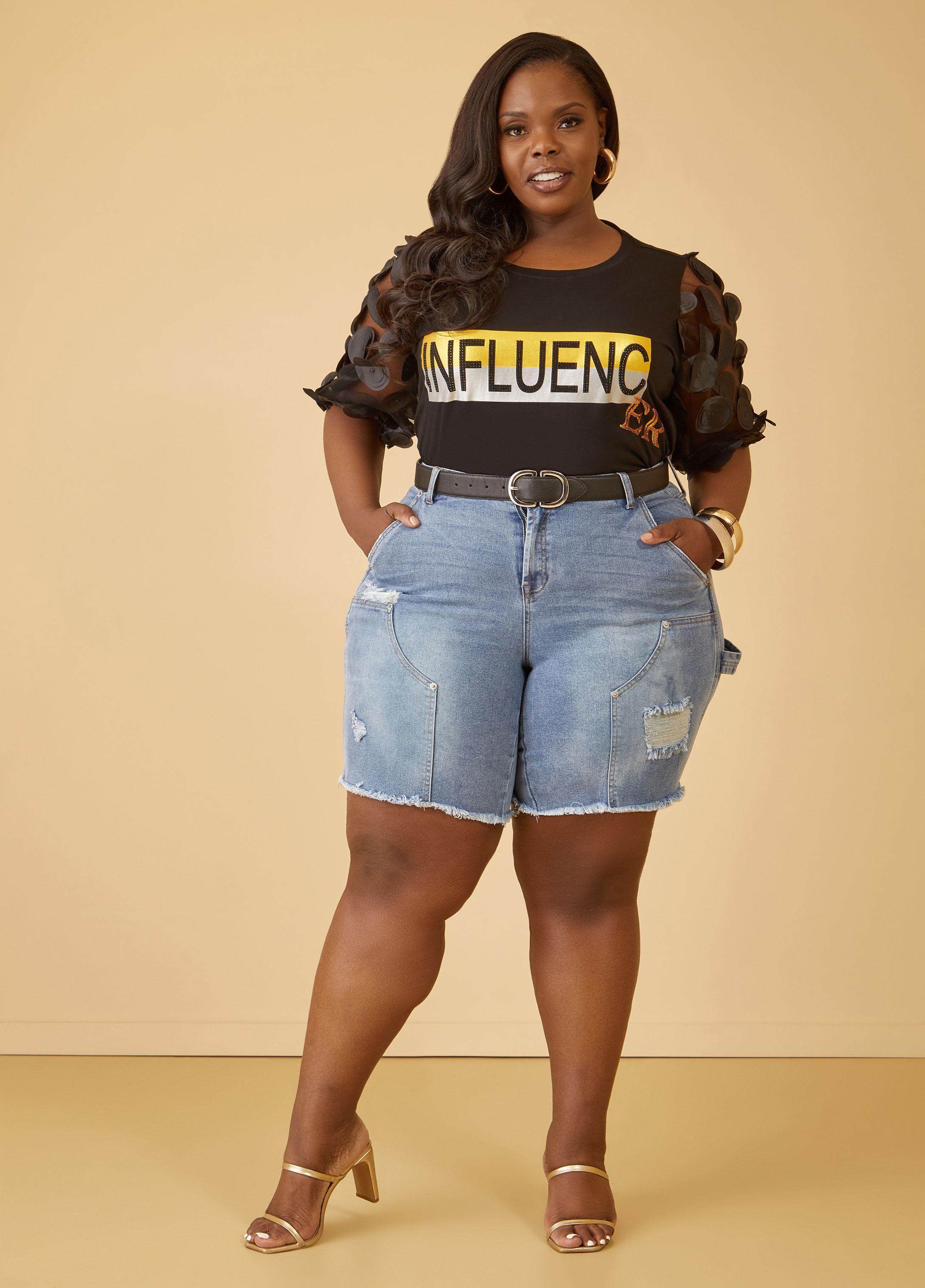 Influencer Embellished Graphic Tee Product Image