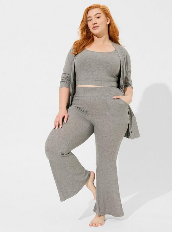 Rib Full Length Lounge Pant Product Image