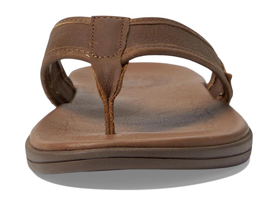 UGG Seaside Flip Leather (Luggage) Men's Shoes Product Image