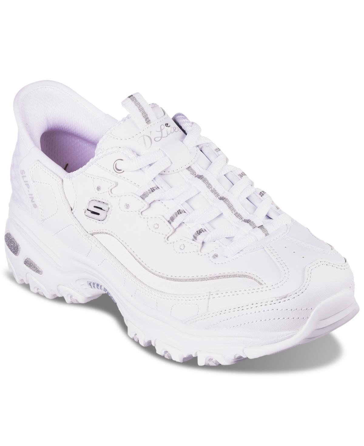 Skechers Womens Slip-ins- DLites - New Scene Casual Sneakers from Finish Line - White Product Image