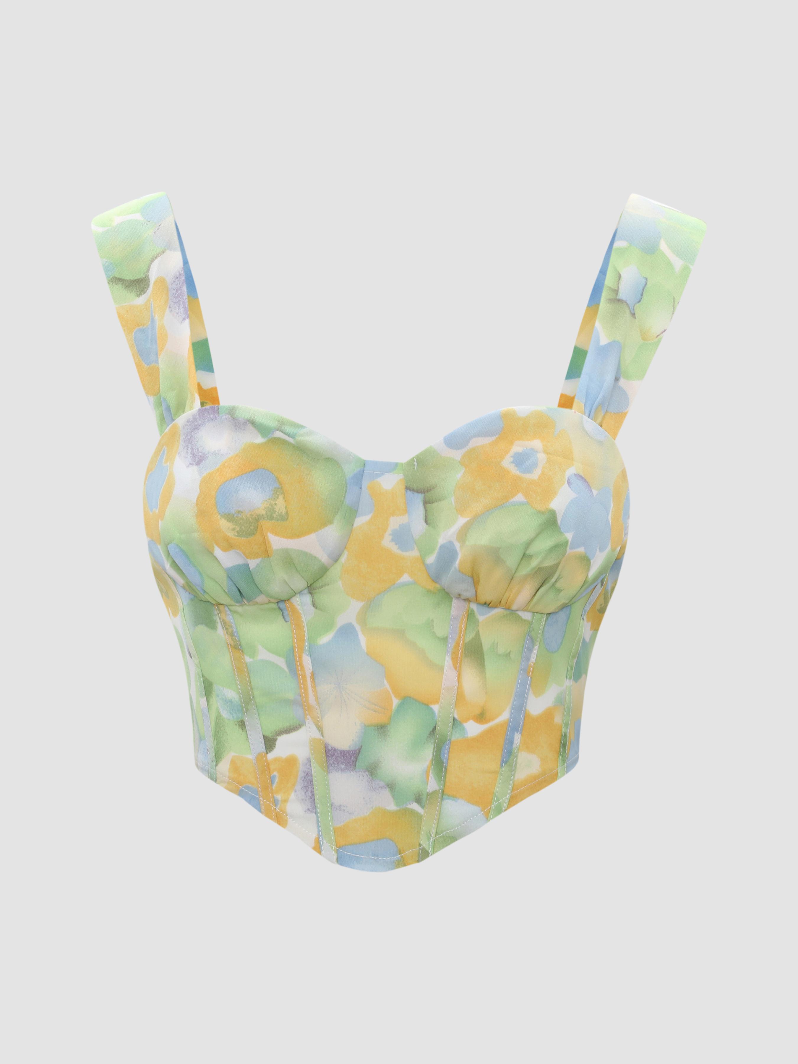 A Refreshing Summer Corset Crop Top Product Image